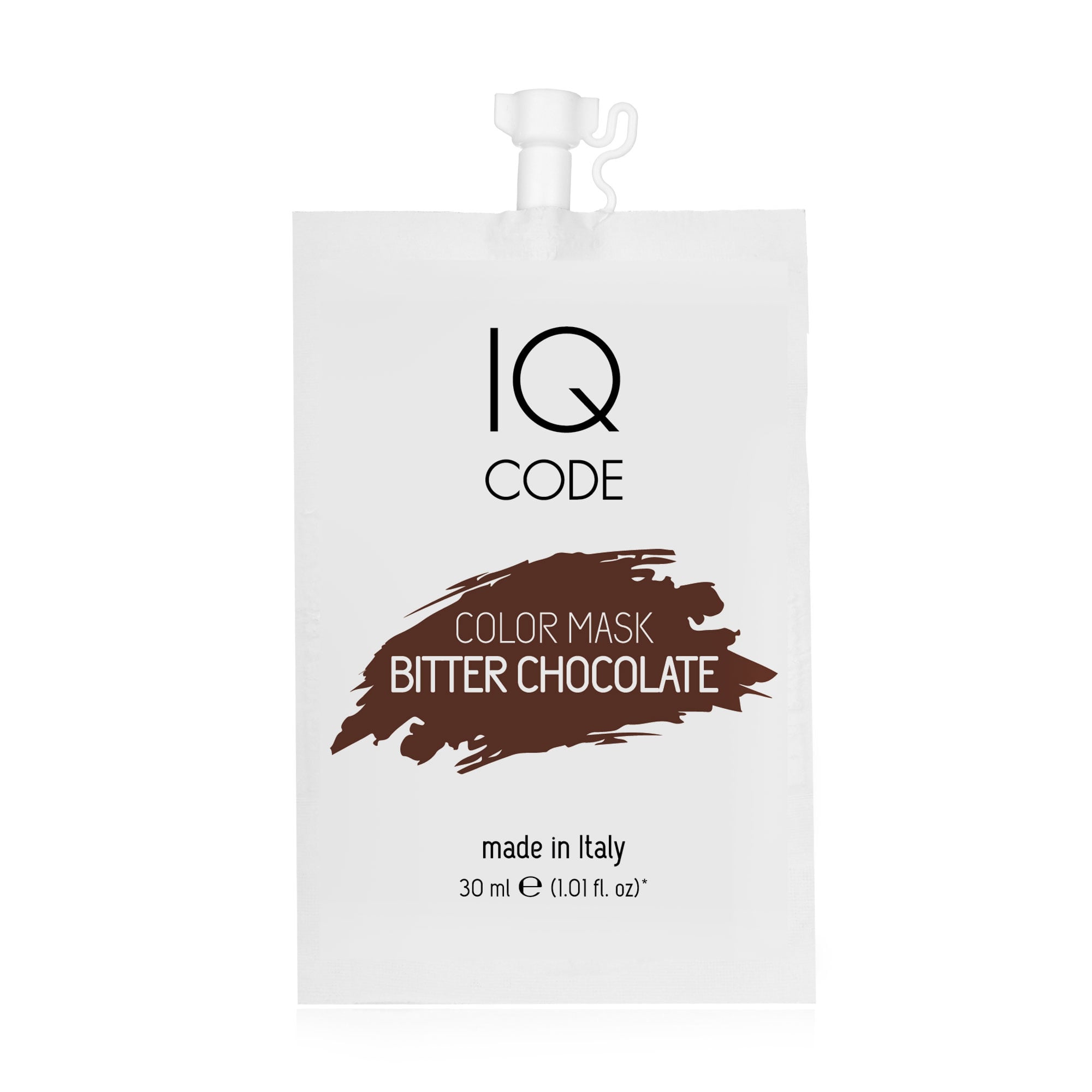 Тонувальна маска для волосся IQ code Color Mask Гіркий шоколад (Bitter Chocolate), 30 мл